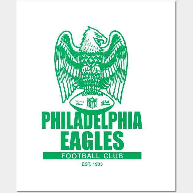 Philadelphia Eagles Retro Look Wall Art by Tom Stiglich Cartoons